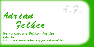 adrian felker business card